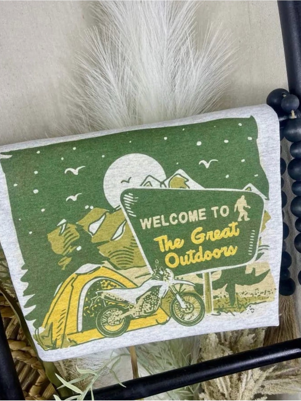 Bigfoot The Great Outdoors Graphic Tee - Green & Yellow